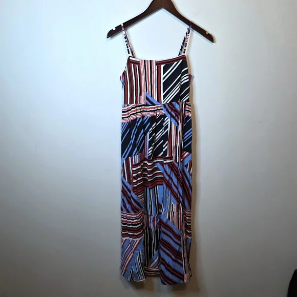 Maurices American Striped Midi Dress Patriotic Americana Summer Size XS - Picture 2 of 9